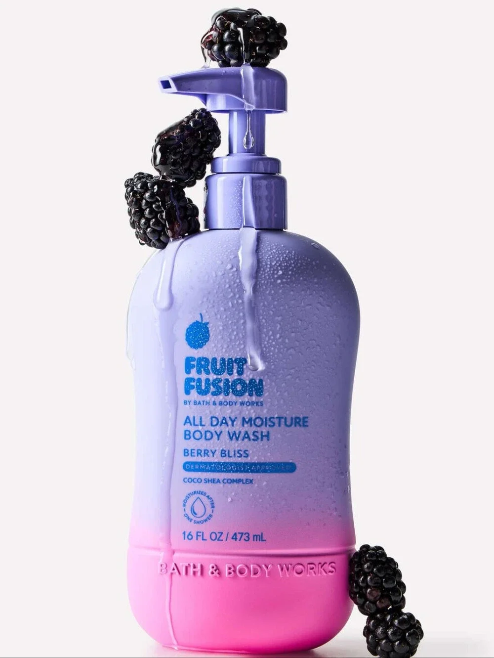Bath & Body Works Fruit Fusion Berry Bliss All Day Moisture Body Wash 16oz NEW